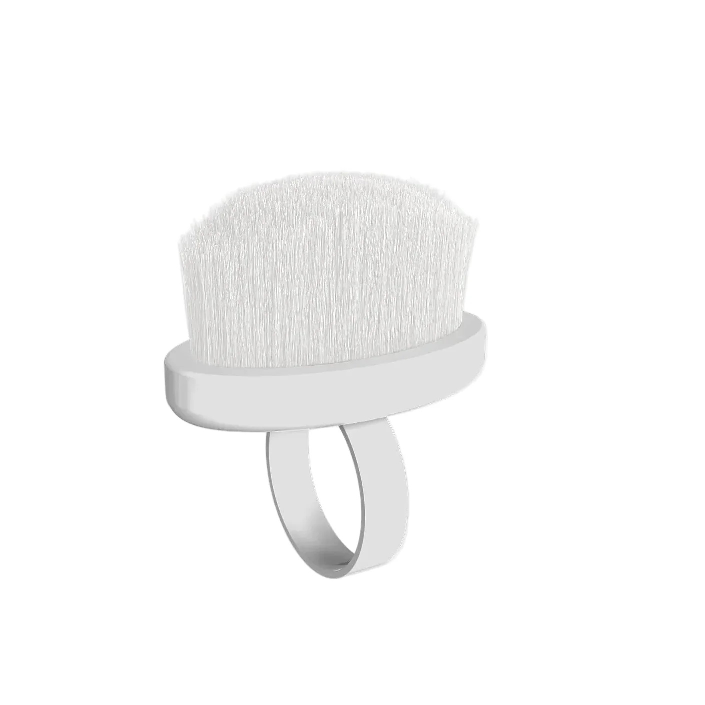 STALEKS - Finger ring manicure brush for dust removal EXPERT 03 mini (10 pcs)- DBE-03-10