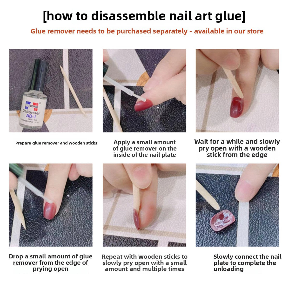 1008- Handmade press on nails fake nails removable