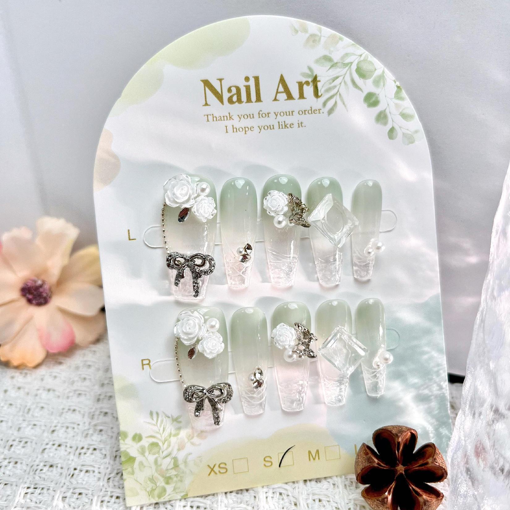 Handmade press on nails fake nails removable