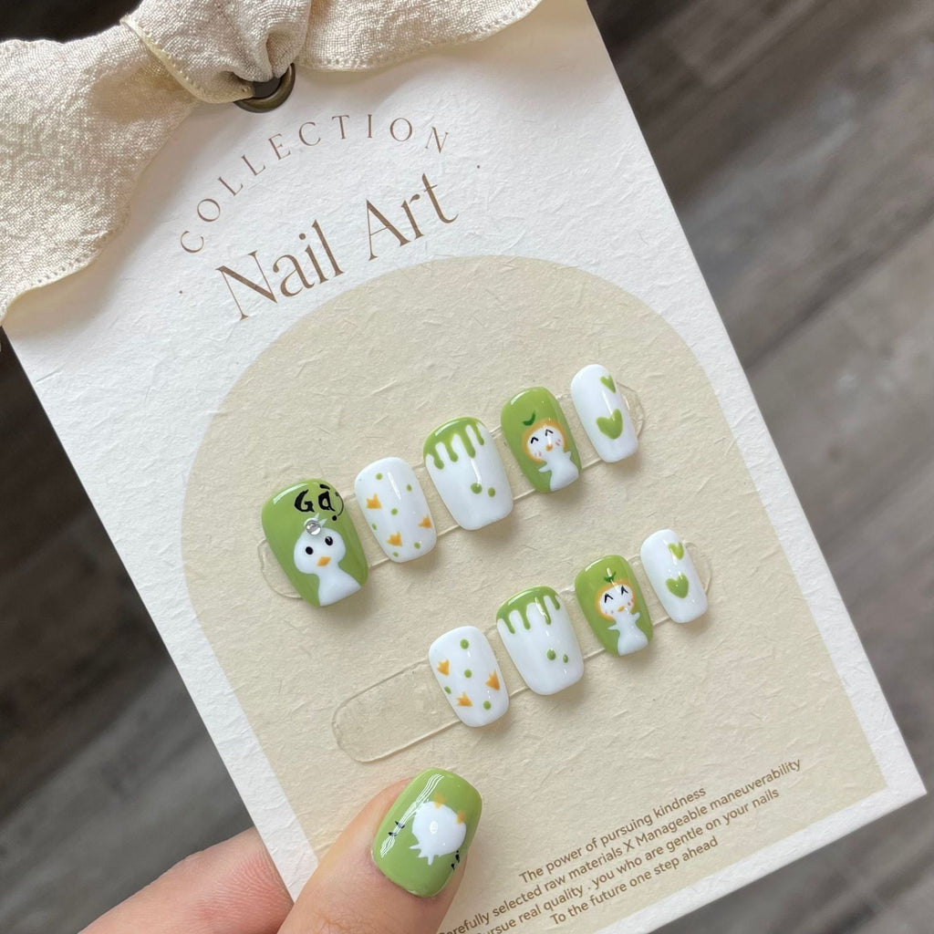 0938- Handmade press on nails fake nails removable