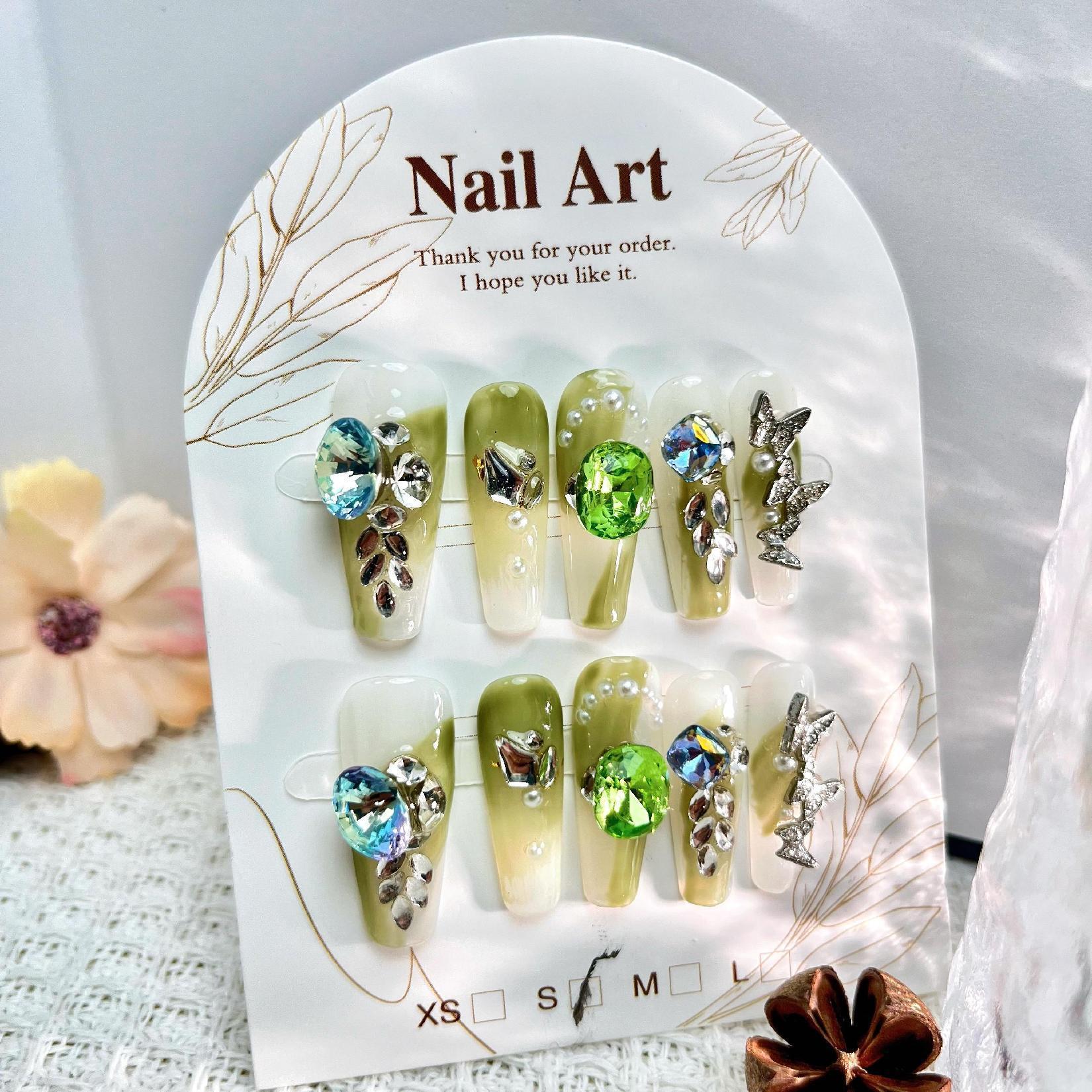 Handmade press on nails fake nails removable