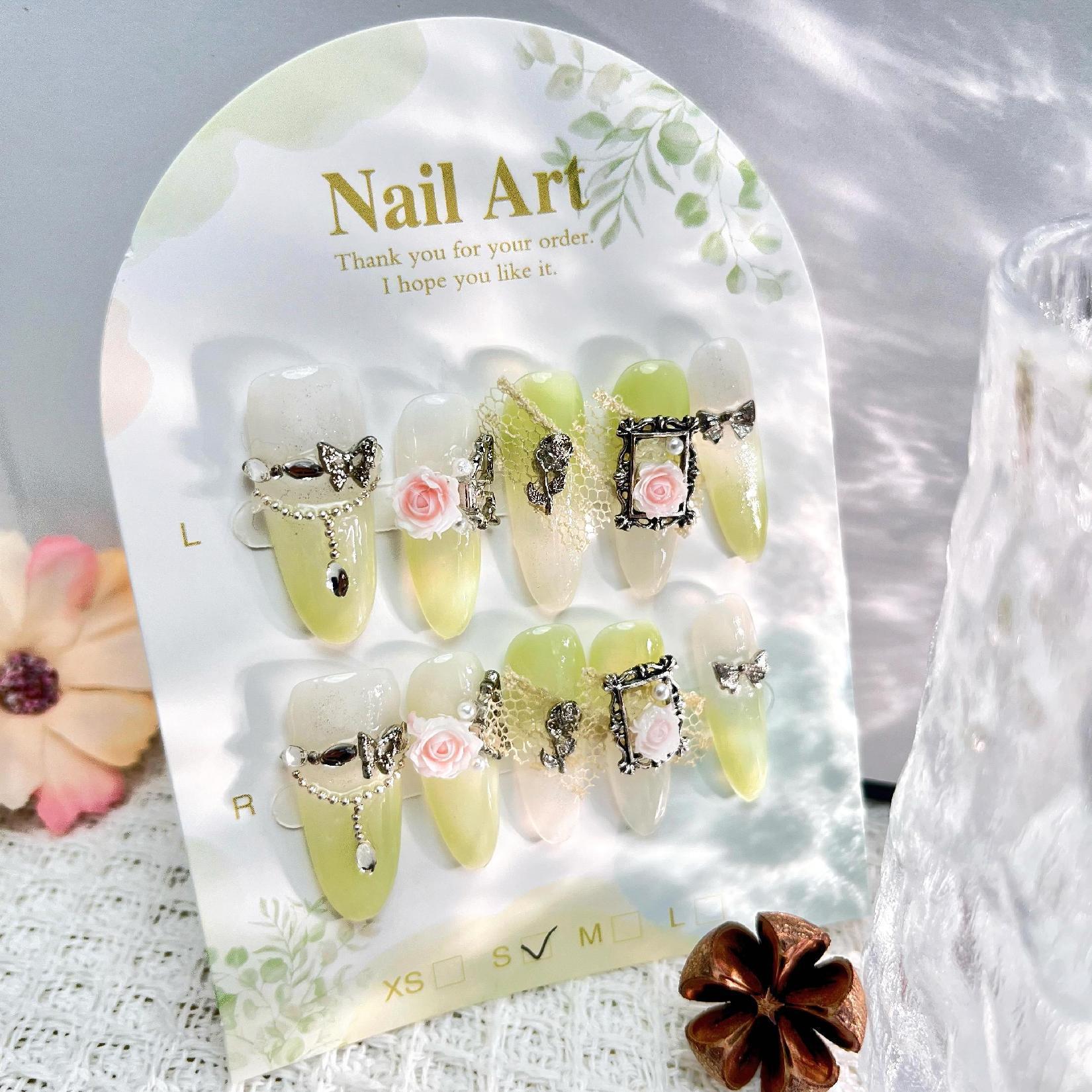 Handmade press on nails fake nails removable