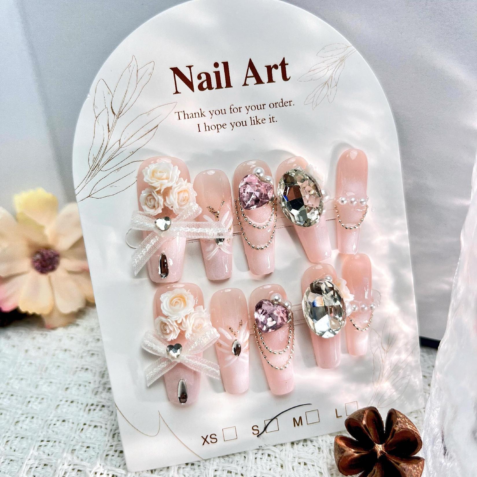 Handmade press on nails fake nails removable