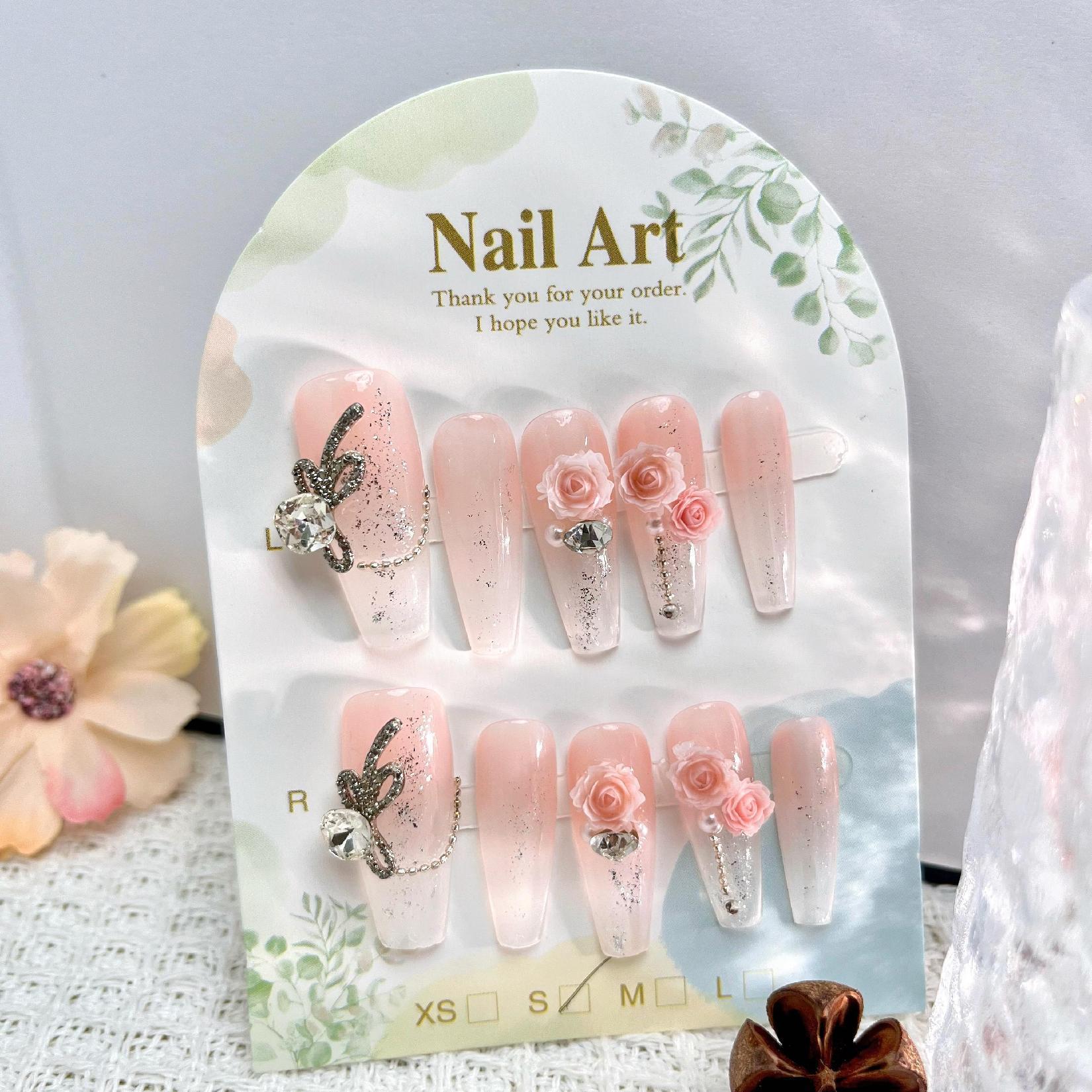 Handmade press on nails fake nails removable