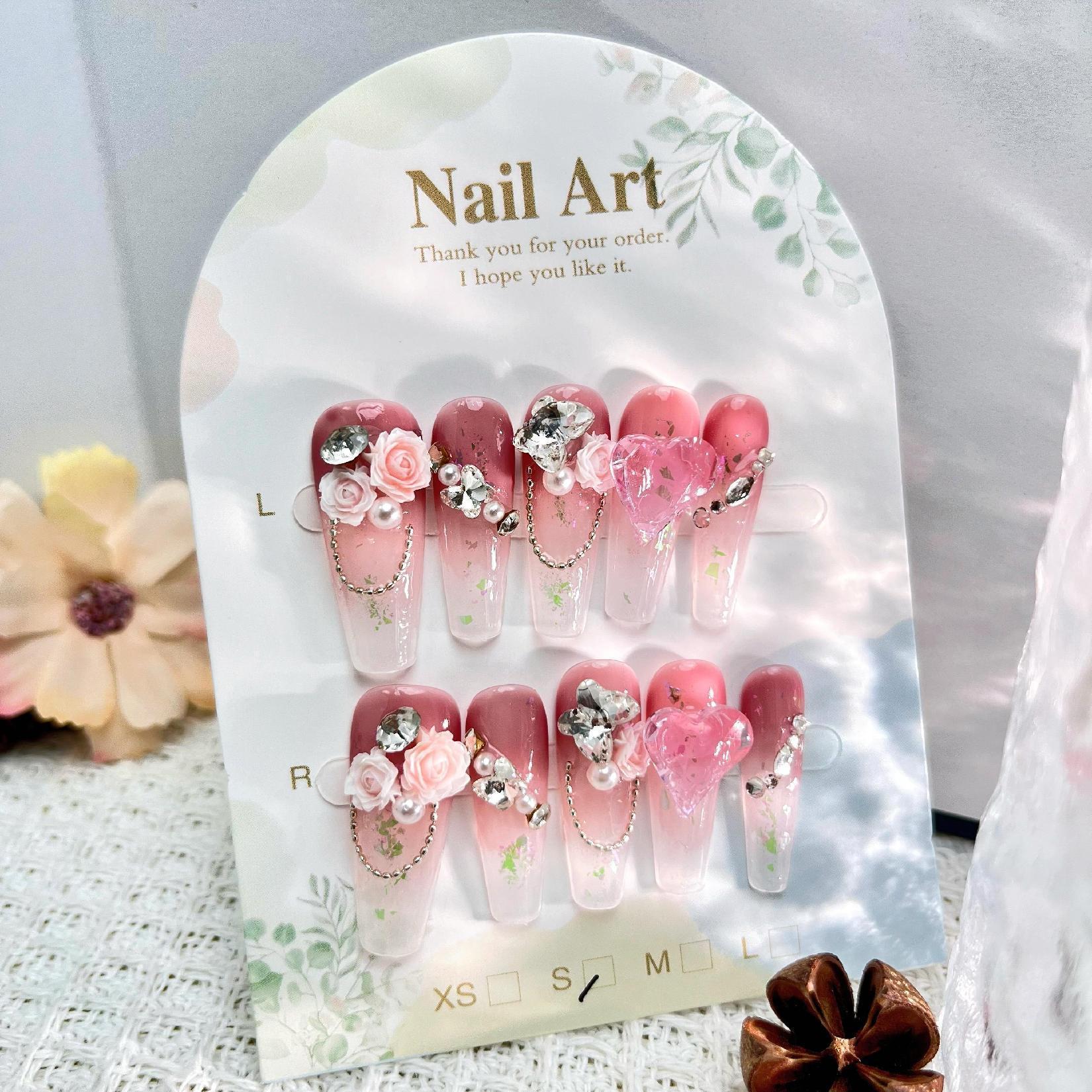 Handmade press on nails fake nails removable