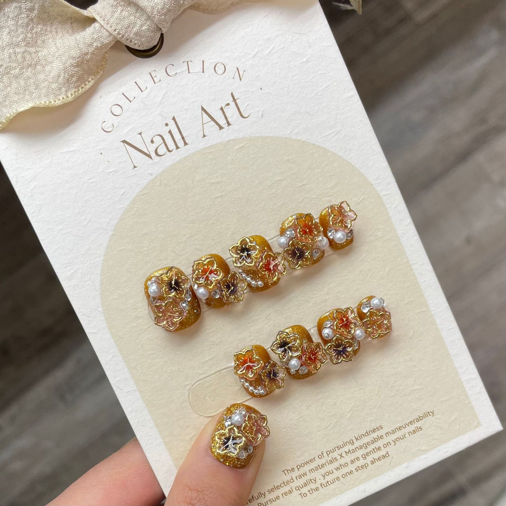 0938- Handmade press on nails fake nails removable