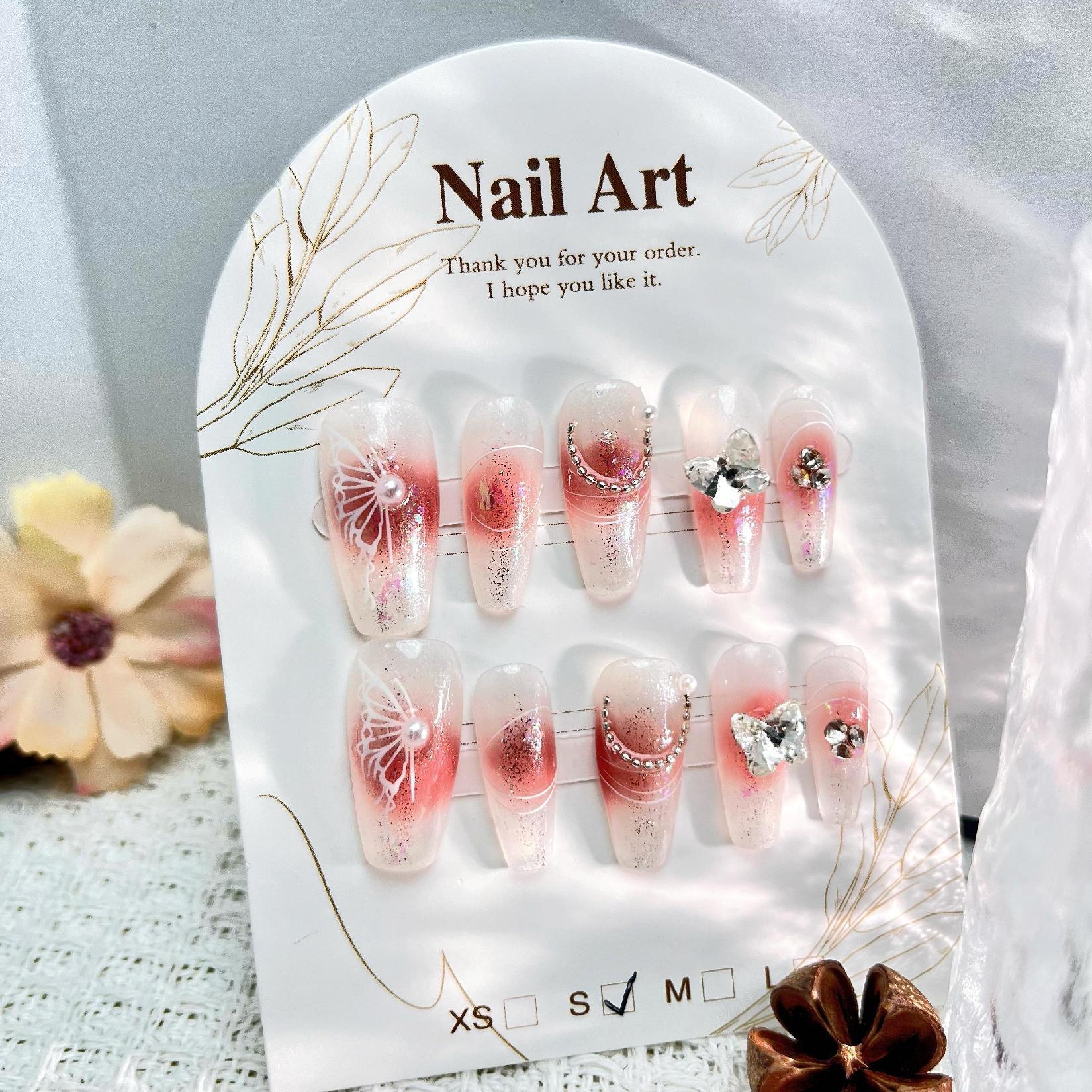 Handmade press on nails fake nails removable