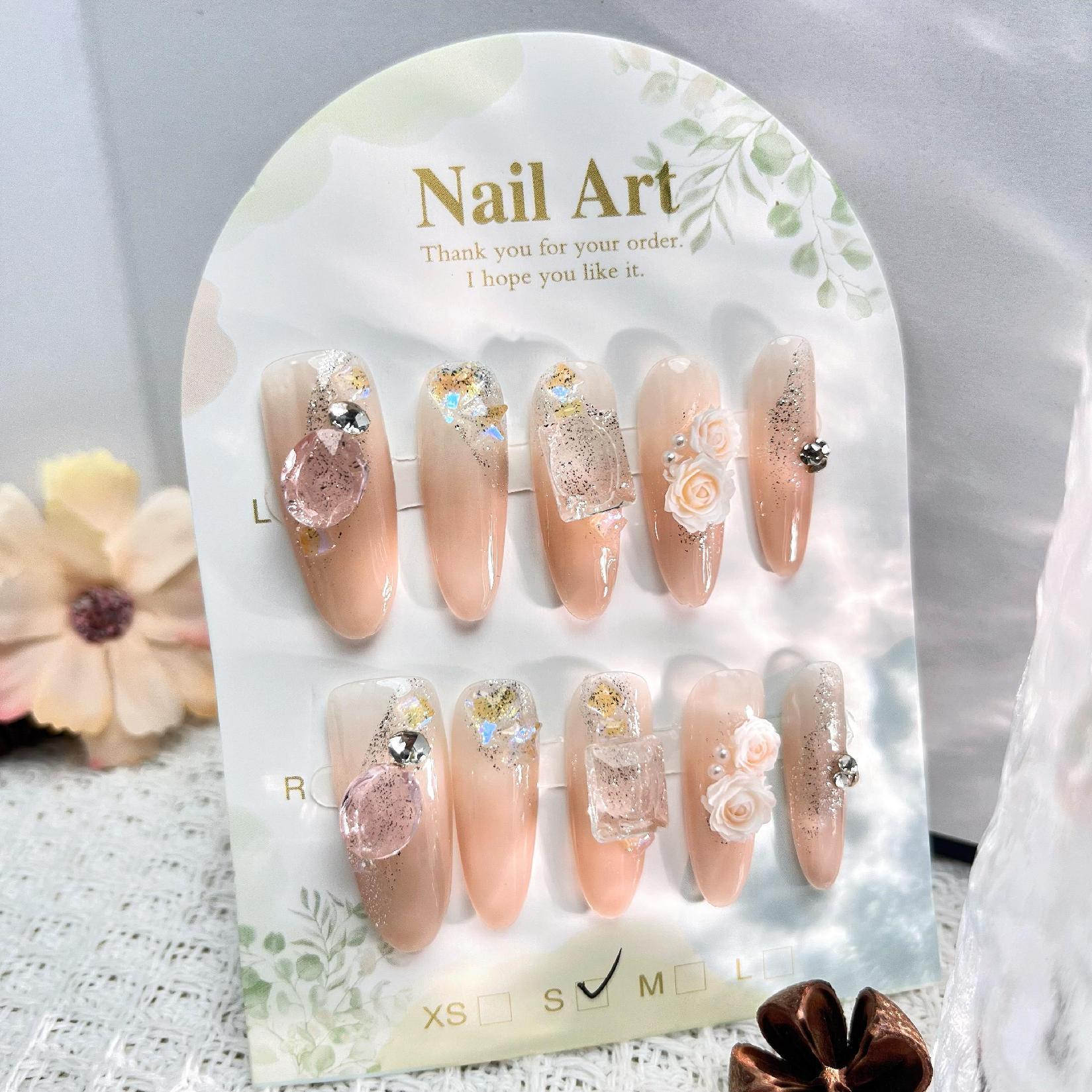Handmade press on nails fake nails removable