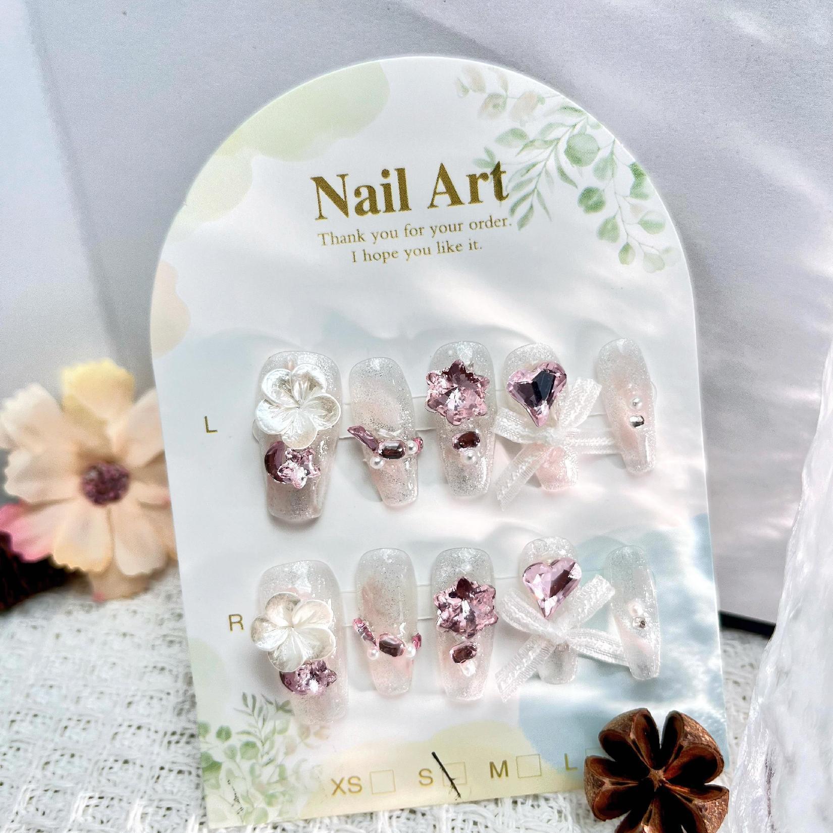 Handmade press on nails fake nails removable