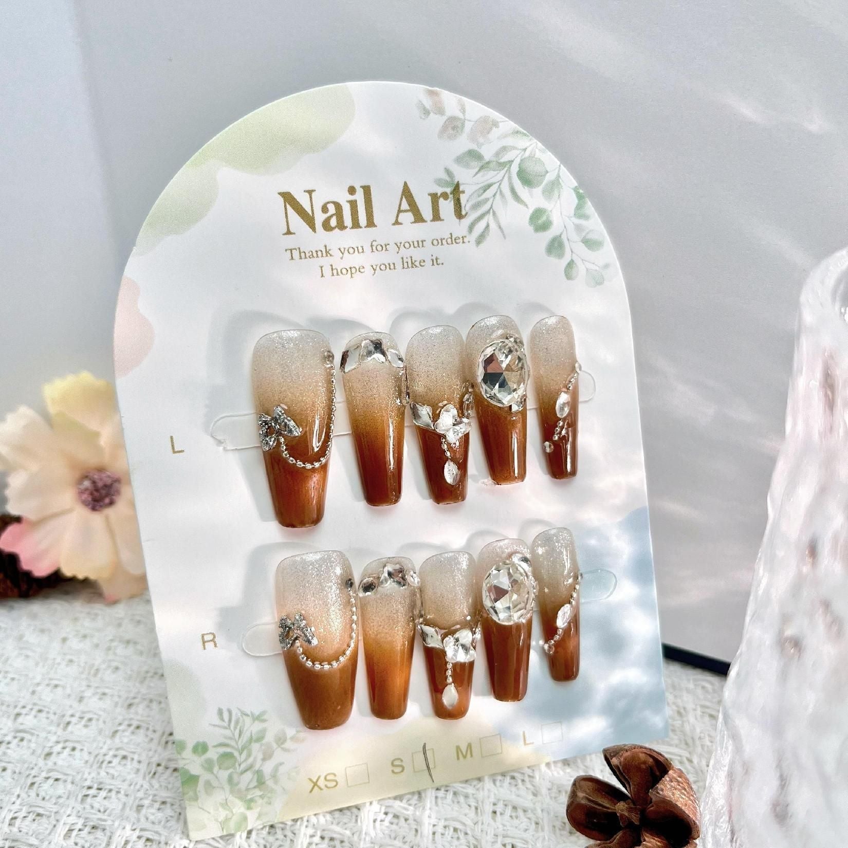 Handmade press on nails fake nails removable