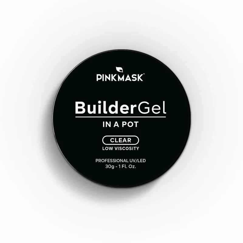 Pink Mask - Builder Gel Clear, 15ml and 30g